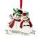 3.5" Silver-Plated SnowCouple Parents to Be Ornament with European Crystals